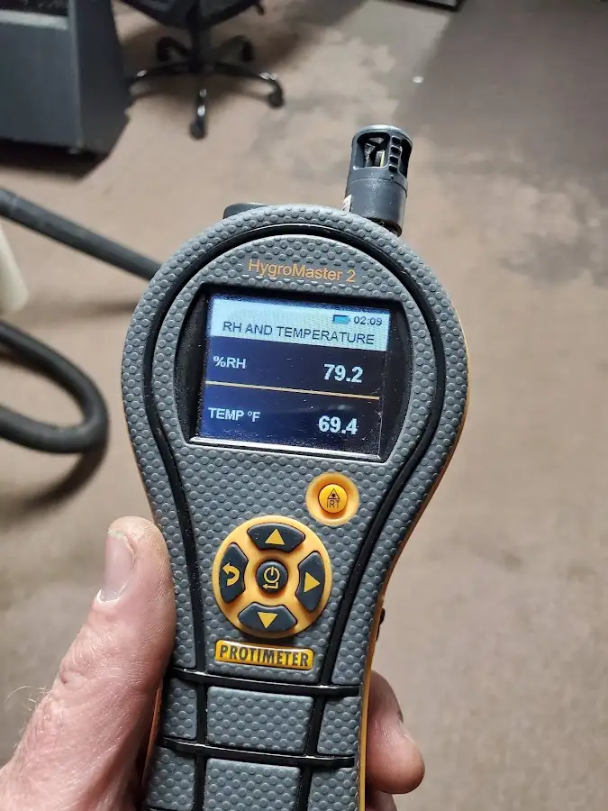 Moisture meter humidity assessment for Fire & Smoke Damage Restoration in Foley