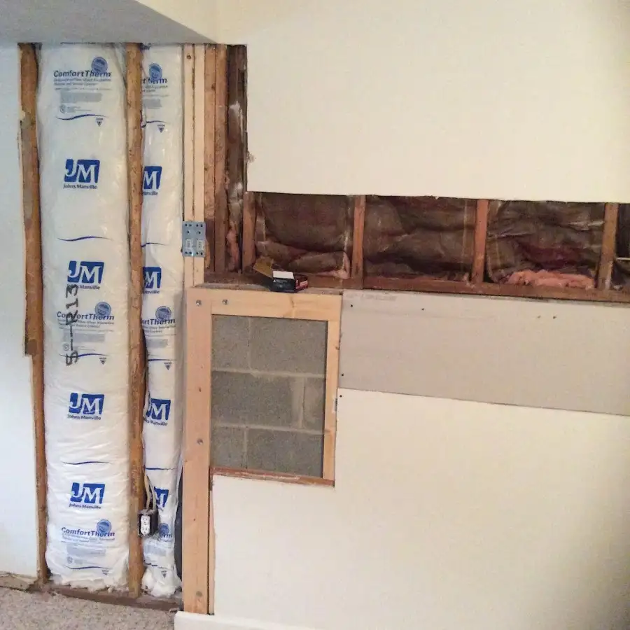 Wall insulation replacement during Contents Cleaning & Restoration in Foley